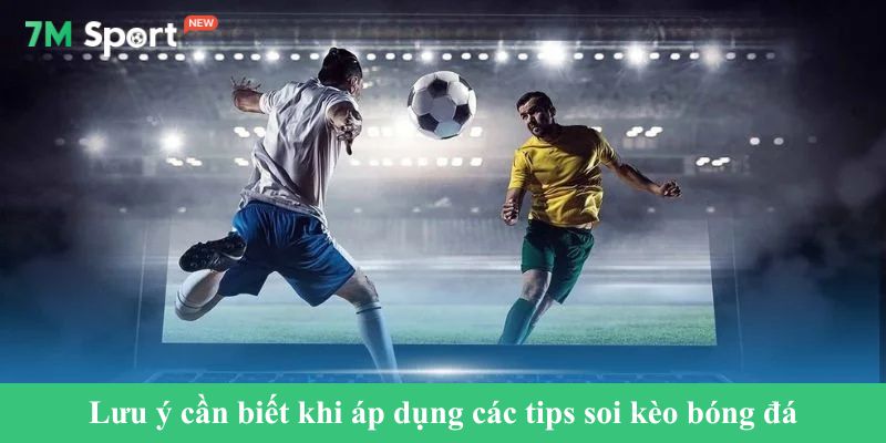 Lưu ý cần biết khi áp dụng các tips soi kèo bóng đá